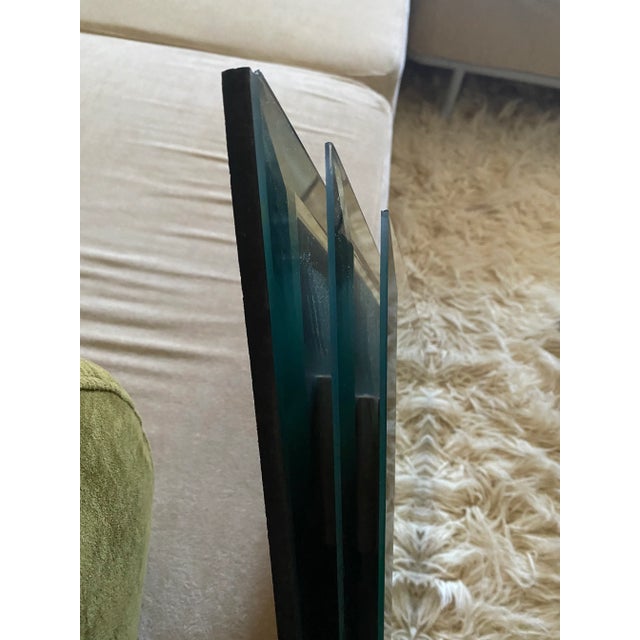 Postmodern Large Size Three Dimensional Triangular Wall Mirror 1980s For Sale In Chicago - Image 6 of 9