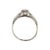 1930's Platinum and 14k .34 Carat Old European Cut Diamond Filigree Ring, Size 7.5 For Sale - Image 4 of 5