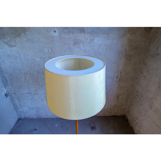 1960s Mid-Century Leather Brass Floor Lamp from Atelje Lyktan, Sweden, 1960s For Sale - Image 5 of 18