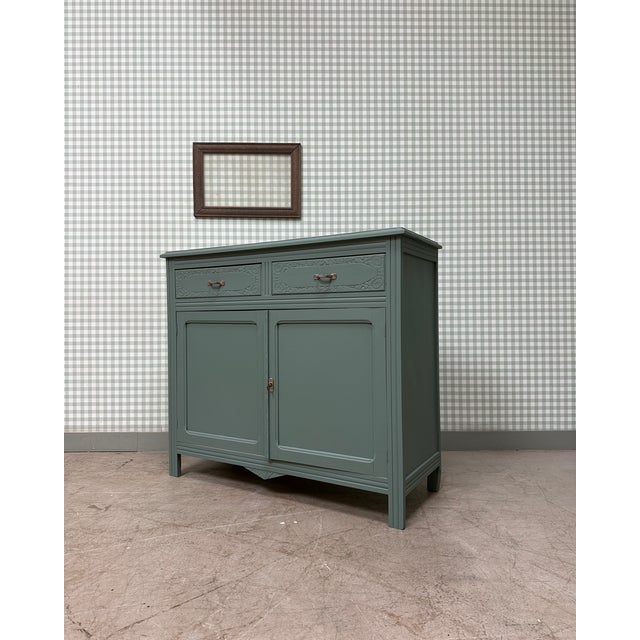 Art Deco Green Sideboard, 1930s For Sale - Image 9 of 16
