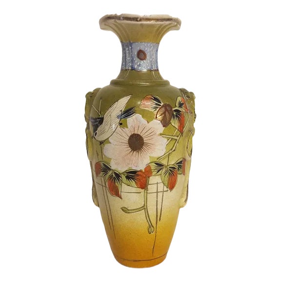 Art Deco Painted Ceramic Vase, Spain, 1930s For Sale