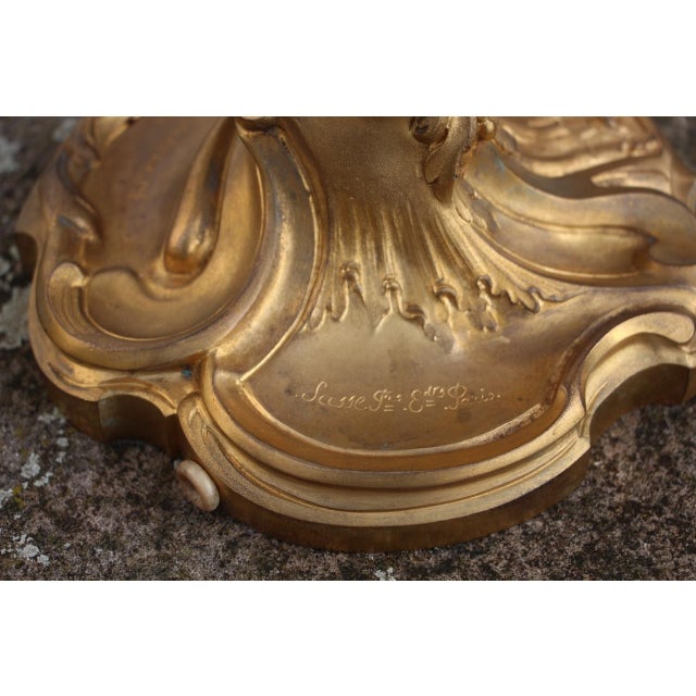 Antique Bronze Lamp Base by Lelievre and Susse Frères, 1800s For Sale - Image 4 of 9