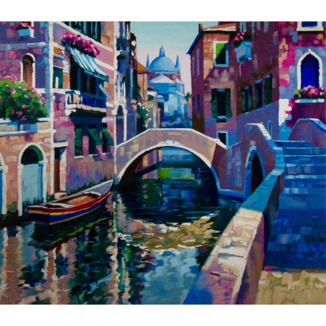 Howard Behrens Reflections Of Venice 1996 Original Print For Sale - Image 4 of 8