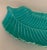 Ball-Jae of California Pottery Turquoise Leaf Serving Tray For Sale In Phoenix - Image 6 of 7