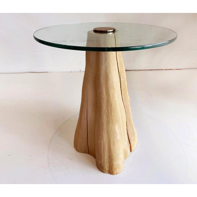 Organic Post-modern Wooden Steven Chase Side Tables, Pair Offered for sale is a pair of organic Post-modern side tables by...