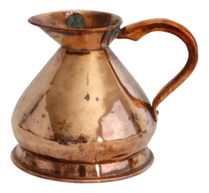 19th-Century English Copper Haystack Measure Pitcher