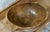 Wood Primitive Hand Carved Oak Bowl, 1900s For Sale - Image 7 of 8