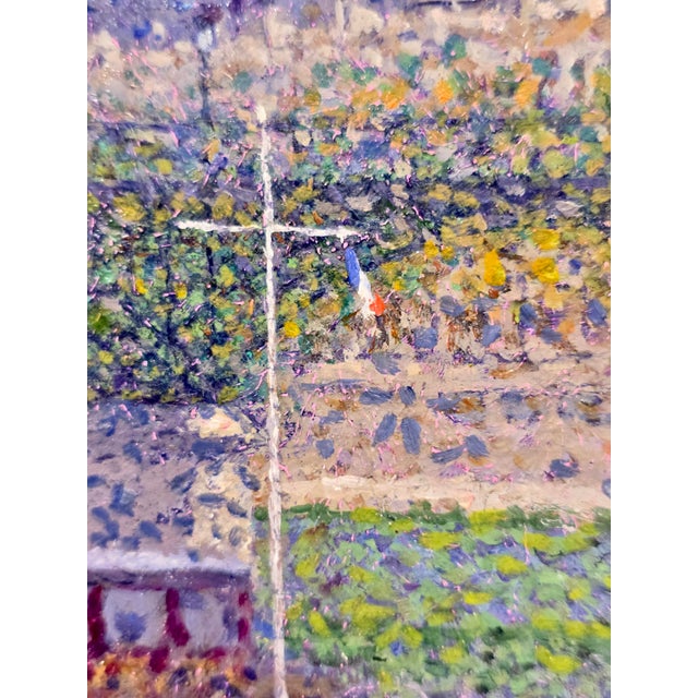 Jean Vollet – Pont Des Arts, Paris – French Pointillist Oil Painting For Sale In Los Angeles - Image 6 of 13