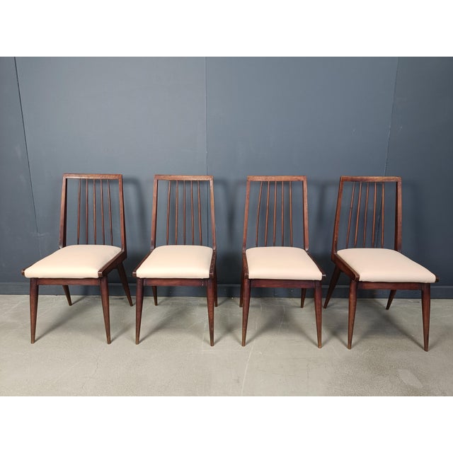 Scandinavian Dining Chairs, 1960s, Set of 4, in Very Good conditions. Designed 1960 to 1969