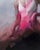 Abstract Rupture by Josh Sorrell | Oil on Panel Abstract figure with a pink dress sitting down. For Sale - Image 3 of 5