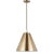 Thomas O'Brien By Visual Comfort Studio Gordon 1-Light Pendant with Steel Shade in Satin Brass For Sale