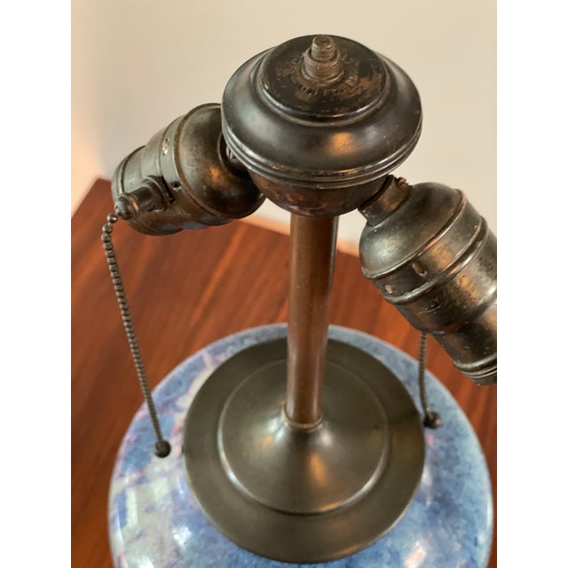 Early 20th Century Flambé Glaze Vase Lamp W/ Vintage Levolier Hardware For Sale - Image 11 of 16