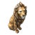 1970s Italian Ceramic Lion Statue For Sale