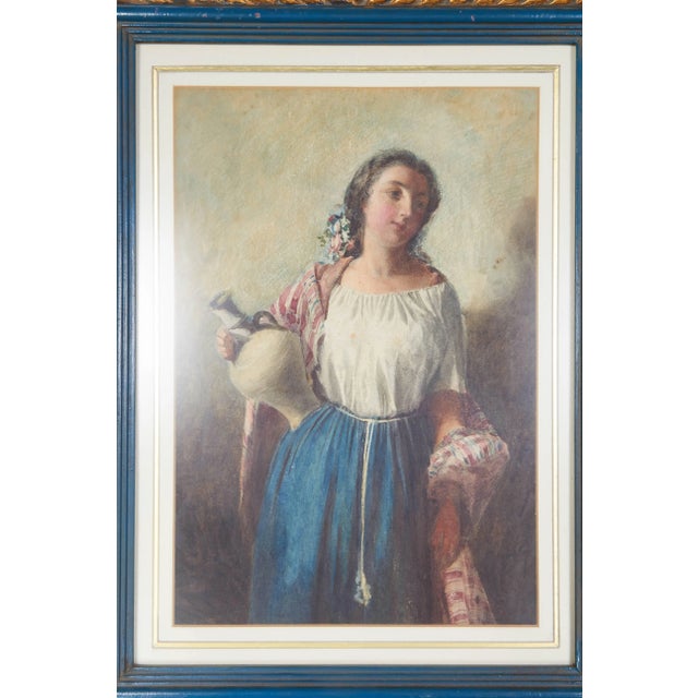 Young Woman With Jug and Shawl by Arturo Faldi For Sale In New York - Image 6 of 8