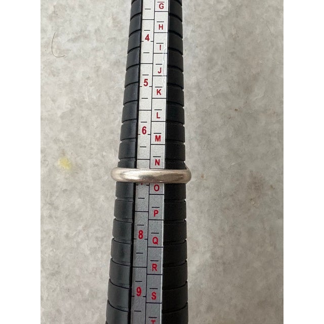 1980s Vintage Sterling Silver and Turquoise Ring For Sale - Image 5 of 5