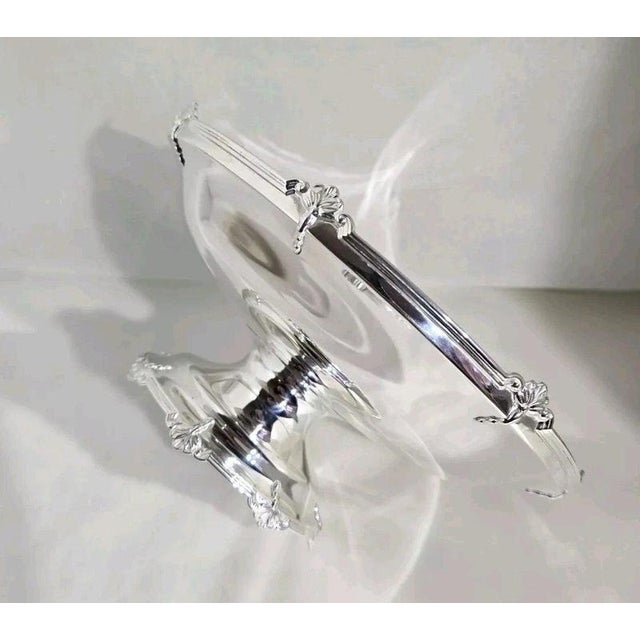 1930s Antique Art Deco Sterling Silver Compotier from Walker & Hall, 1932 For Sale - Image 5 of 16