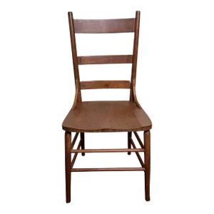Early 20th Century Ladderback Wooden Chair