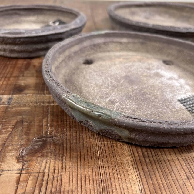 Vintage Round Bonsai Pots, Japan, 1950s, Set of 3 For Sale - Image 17 of 18
