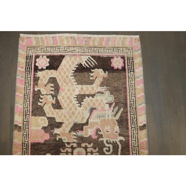 Vintage Zabihi Collection Dragon Rug - 3'1" x 5'7" For Sale - Image 12 of 12