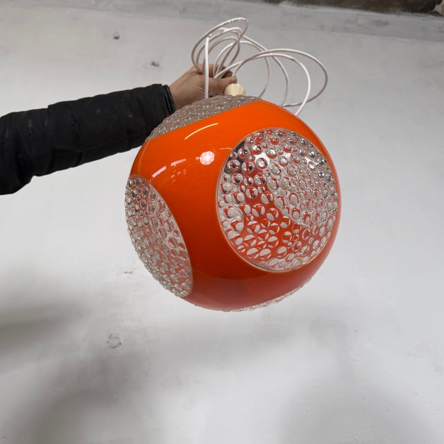 1960s Hungarian Bug Eye Ceiling Lamp from Szarvasi, 1960s For Sale - Image 5 of 6