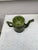 French Country 19th Century French Green Majolica Bamboo Teapot Salins For Sale - Image 3 of 9