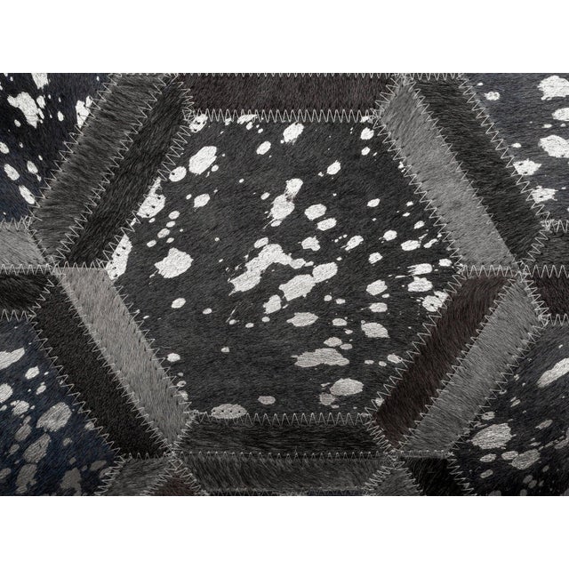 Canvello Genuine Cowhide Leather Decorative Throw Pillow With Feather Down Insert Included For Sale In San Francisco - Image 6 of 6