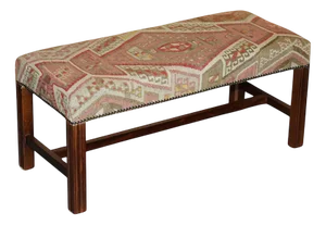 Victorian Style Kilim Bench