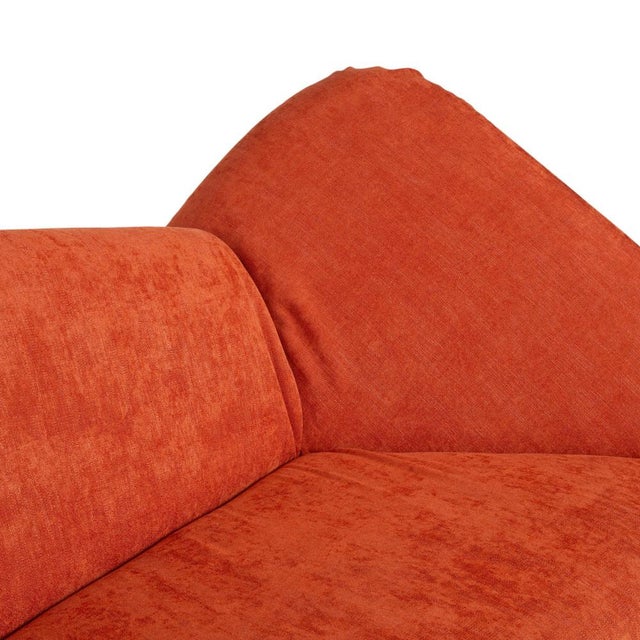 Orange Papillon Two-Seater Sofa Bed in Orange with Manual Function by Bonaldo For Sale - Image 8 of 16