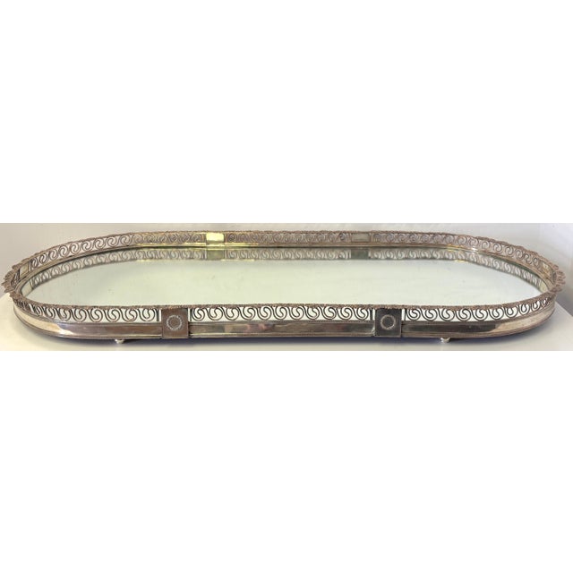 Large Sheffield Plate Mirrored Table Centerpiece / Surtout de Table / Plateau, Attributed to Mathew Boulton Workshop,...