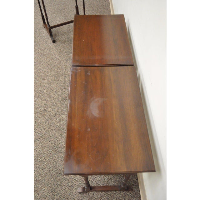 Vintage Ethan Allen Court Solid Cherry Nesting Nest of Side