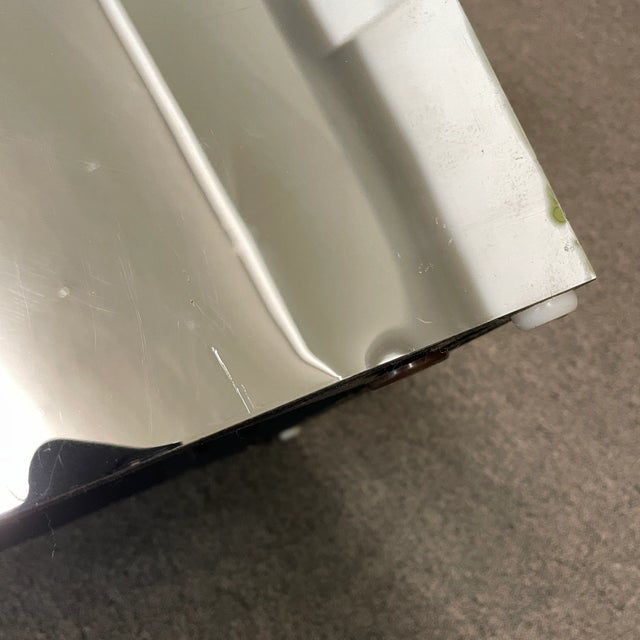 Milo Baughman for Thayer Coggin Burled Olive Wood + Chrome Side Table C. 1970s For Sale - Image 10 of 12