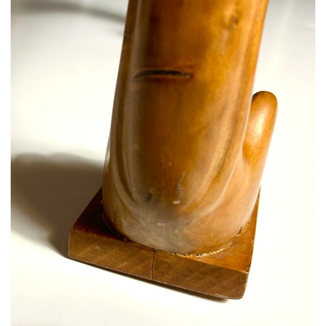 Brown t.h. Robsjohn-Gibbings Large Diphros Okladias Folding Stool Bench, No. 24 For Sale - Image 8 of 11