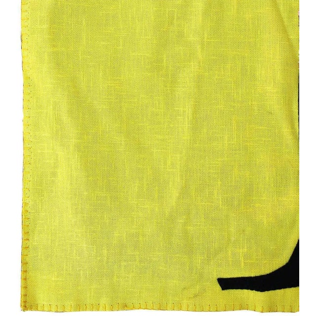 1960s 1960s Colorful Tapestry of an Abstract Woman in a Patchwork Garment Carrying a Basket by Coraif For Sale - Image 5 of 9