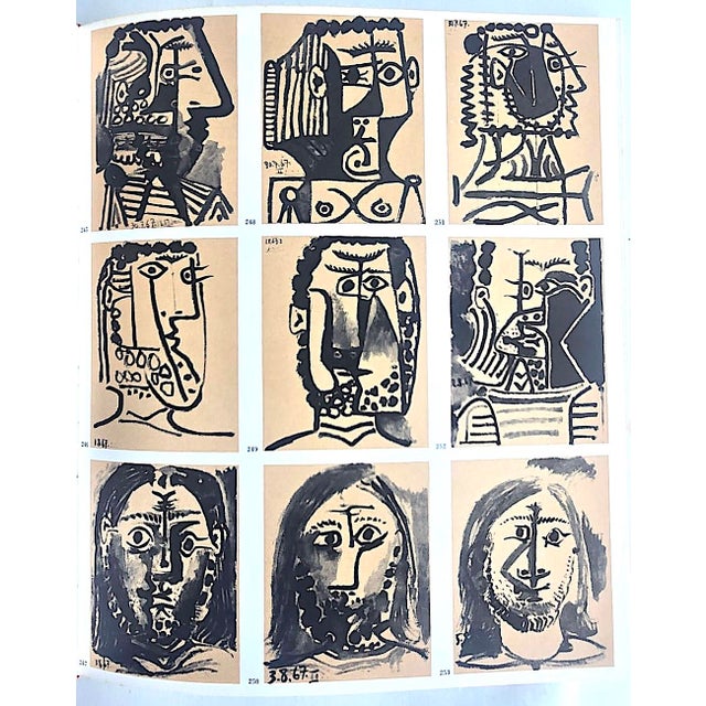 Tan 1969 1st Edition, "Picasso: His Recent Drawings 1966-1968", Charles Feld, Editor For Sale - Image 8 of 17