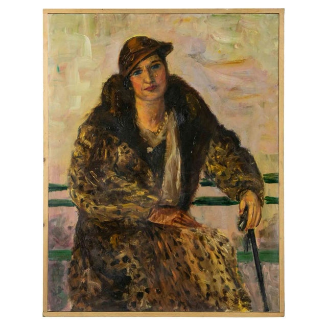 Antonio Feltrinelli, Female Figures, Oil Painting, 1930s For Sale