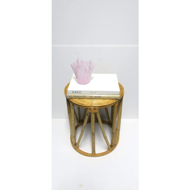 Late 20th Century Italian Pink Handkerchief Art Glass Vase For Sale - Image 5 of 12