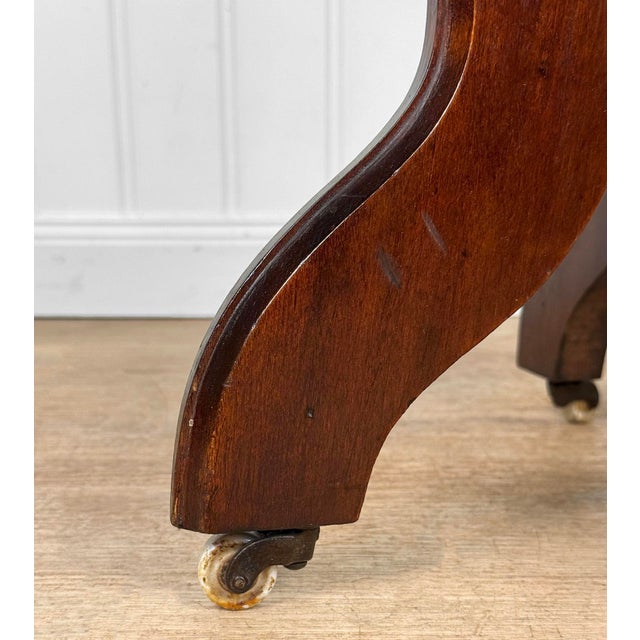 Antique Eastlake Victorian Walnut Carved Parlor Side Table For Sale - Image 14 of 14