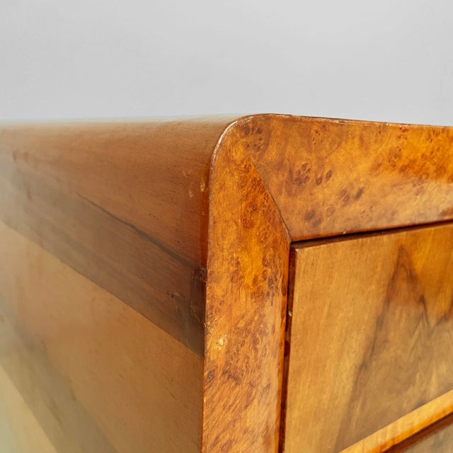 Black Italian Art Deco Bedside Table in Wood and Black Wood, 1930s, Set of 2 For Sale - Image 8 of 17