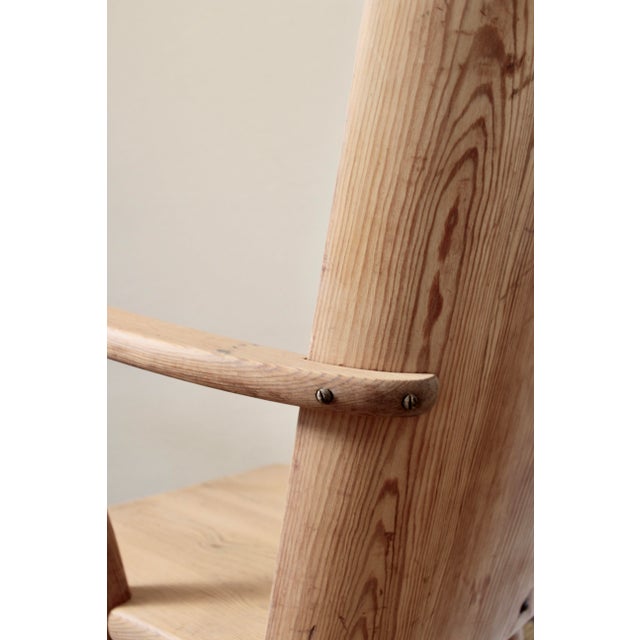 wedish Pine Armchair by Göran Malmvall, 1940s For Sale - Image 12 of 16