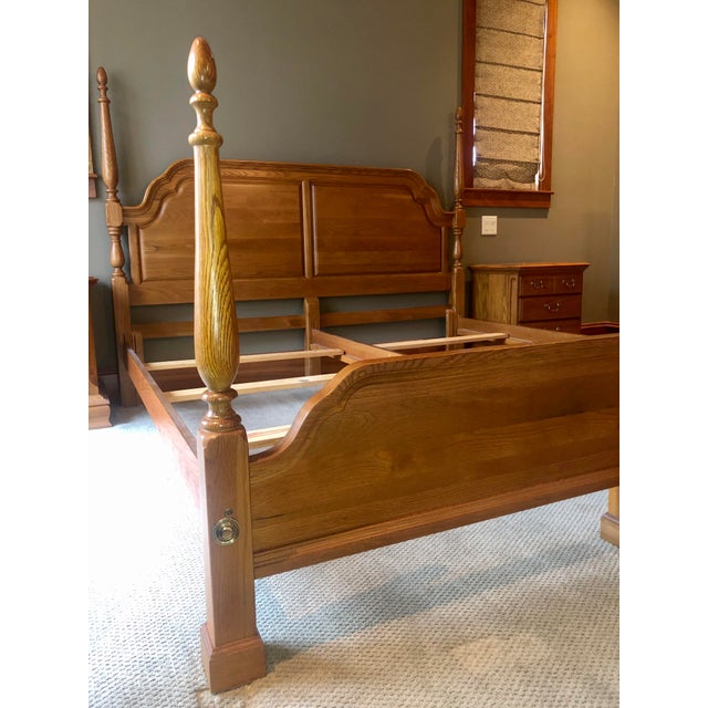 Sumter Cabinet Company King Panel Four Poster Bed | Chairish