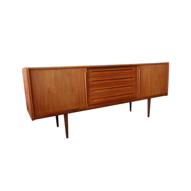 Brown Vintage Danish Teak Sideboard by Johannes Andersen for Uldum Furniture Factory, 1960s For Sale - Image 8 of 18