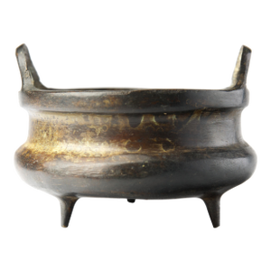 Chinese Bronze Tripod Censer With Loop Handles, Apocryphal Xuande Mark, 19th–20th Century