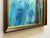 Paul Bowen Vintage 1990's Provincetown Modernist " Untitled Blue Trees " Original Signed Framed Mixed Media Painting For Sale - Image 10 of 18