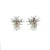 Early 21st Century White Gold and Diamond Starburst Earrings, 18k, Pair For Sale - Image 5 of 5