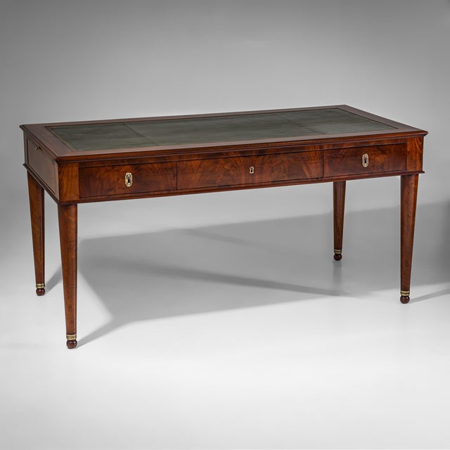 Traditional Empire Bureau Plat, France, Early 19th Century For Sale - Image 3 of 13