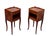 1950s Antique Nightstands in Wood and Nutwood, France, 1950s, Set of 2 For Sale - Image 5 of 12
