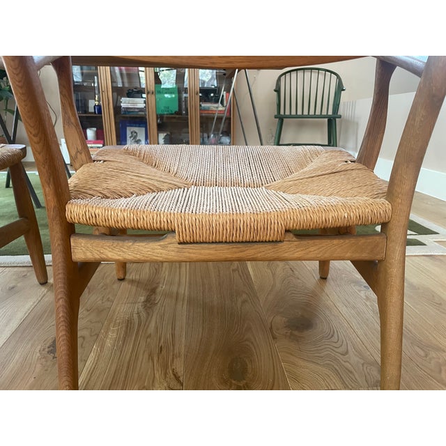 Vintage Pair of Carl Hansen & Son Ch 22 Lounge Chairs by Hans Wegner For Sale - Image 14 of 14