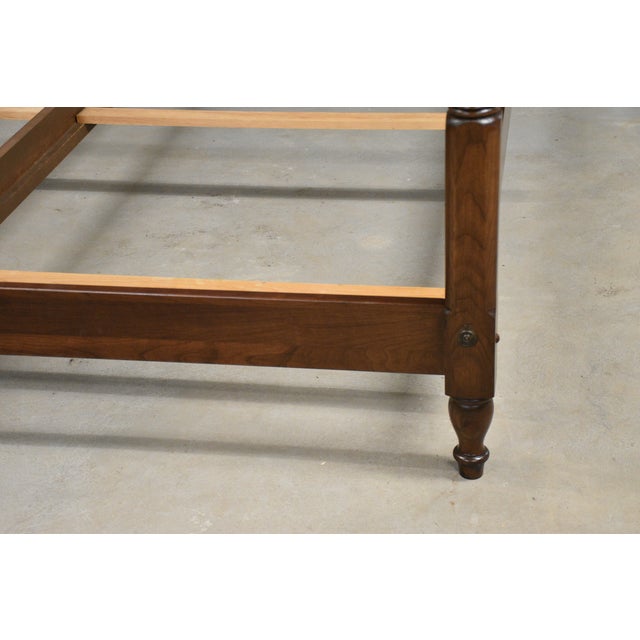 1980s Cherry King Bed by Pennsylvania House For Sale - Image 9 of 10