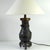 Antique Japanese Bronze Lamp, 1910s For Sale - Image 10 of 11