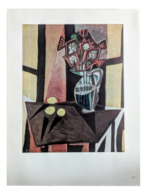 Pablo Picasso, Still Life, Color Offset Lithograph on Pur de Marais Fil Paper, 1943